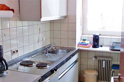 Appartement 30: Voll ausgestattete Küche