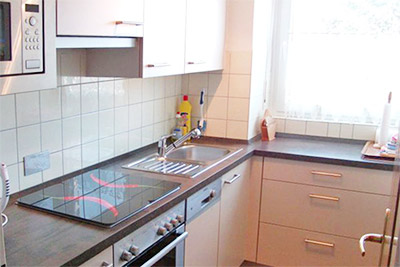 Appartement 43: Voll ausgestattete Küche