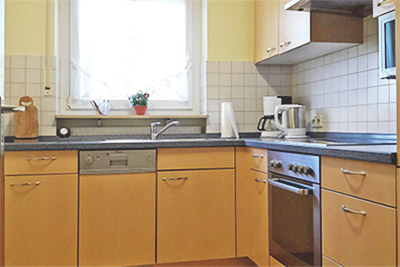 Appartement 49: Voll ausgestattete Küche