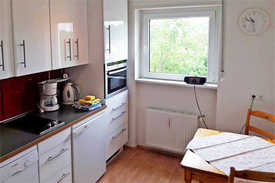 Appartement 53: Voll ausgestattete Küche