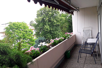 Appartement 53: Aussicht vom Balkon